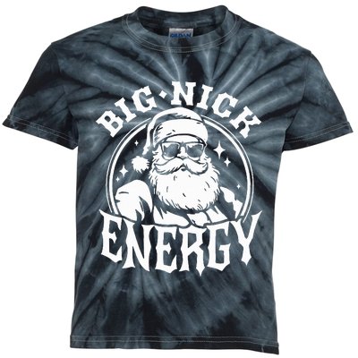 Funny Santa Christmas Big Nick Energy Kids Tie-Dye T-Shirt