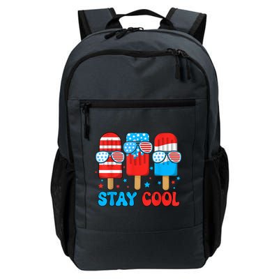 Funny Stay Cool 4th July Popsicle Usa Flag Boy Gift Daily Commute Backpack