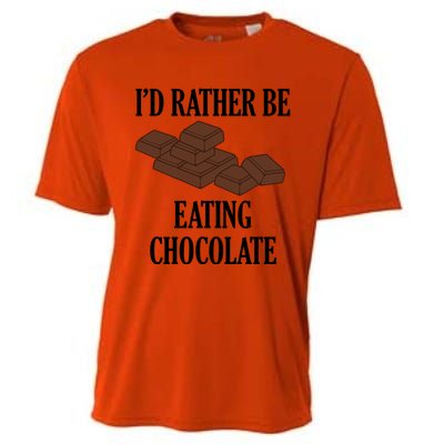 Funny Saying Chocolate Cocoa Chocolatier Cool Gift Cooling Performance Crew T-Shirt