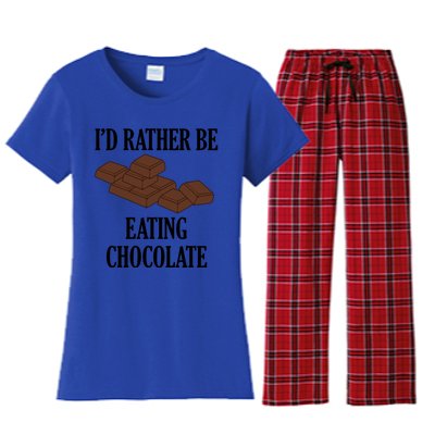 Funny Saying Chocolate Cocoa Chocolatier Cool Gift Women's Flannel Pajama Set