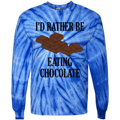 Funny Saying Chocolate Cocoa Chocolatier Cool Gift Tie-Dye Long Sleeve Shirt