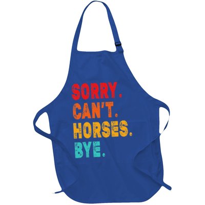 Funny Sorry Cant Horses Bye Sarcasm Funny Sarcasm Gift Apron