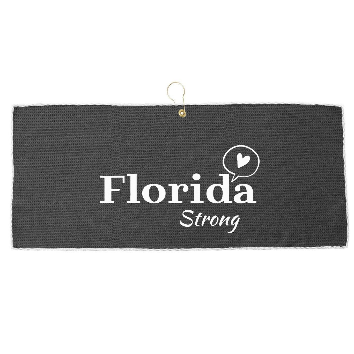 Florida Strong Community Strength Prayer Support Large Microfiber Waffle Golf Towel
