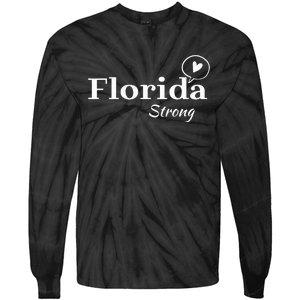 Florida Strong Community Strength Prayer Support Tie-Dye Long Sleeve Shirt