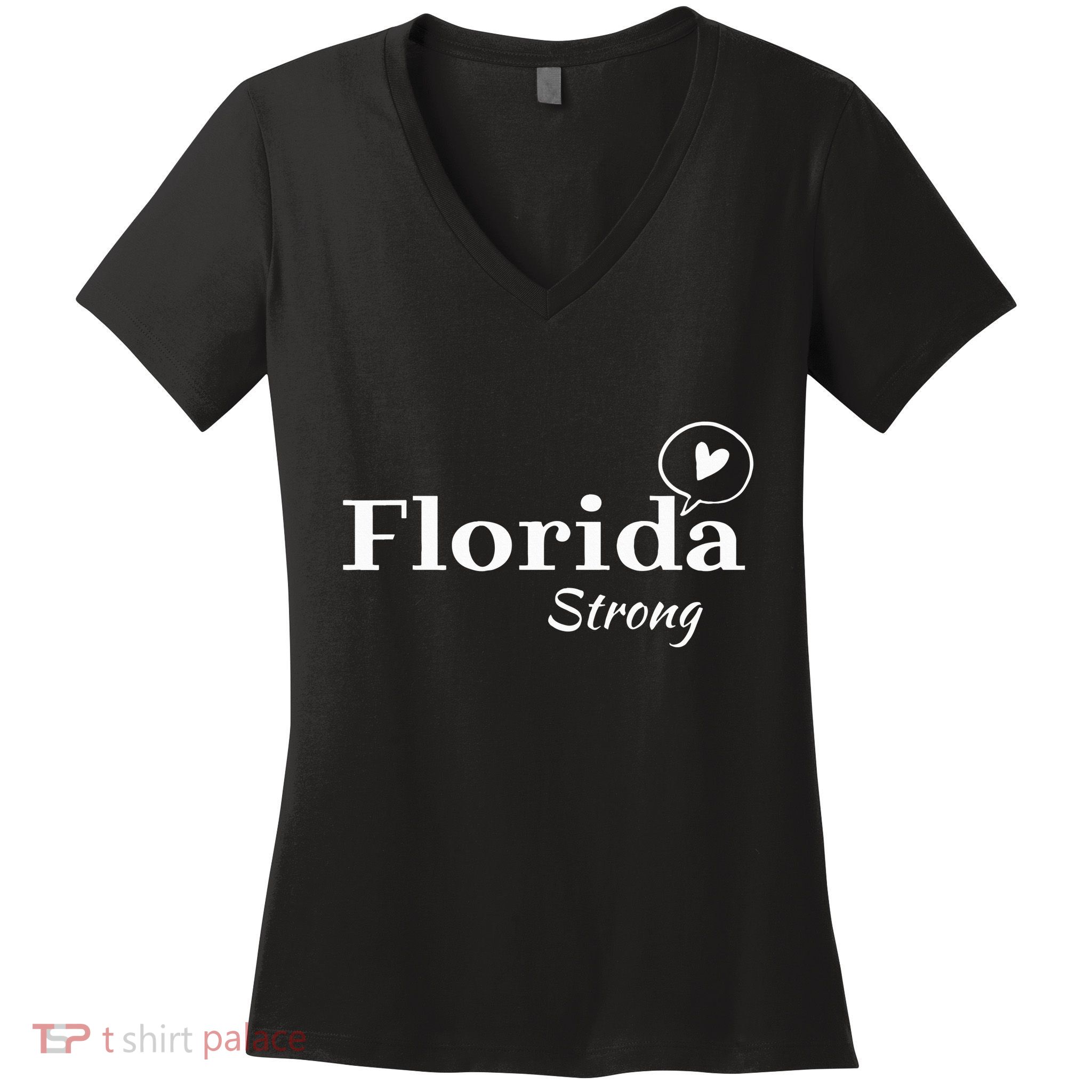 Florida Strong Community Strength Prayer Support Women's V-Neck T-Shirt