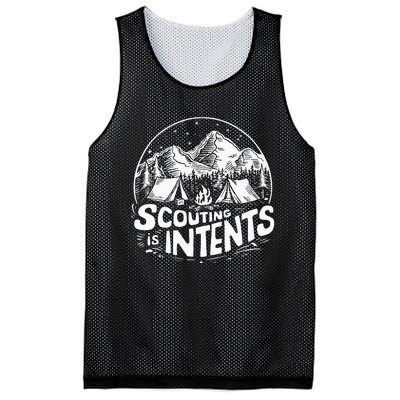 Funny Scout Camper Scouting Is Intents Camping Outdoor Mesh Reversible Basketball Jersey Tank