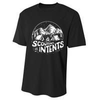 Funny Scout Camper Scouting Is Intents Camping Outdoor Performance Sprint T-Shirt