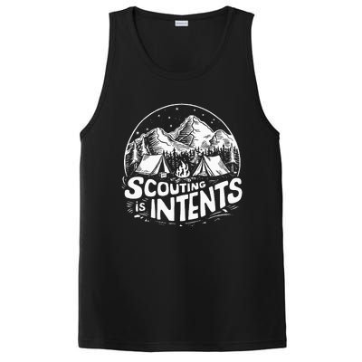 Funny Scout Camper Scouting Is Intents Camping Outdoor PosiCharge Competitor Tank