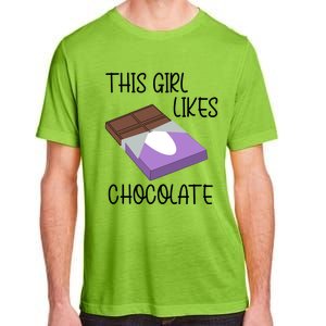 Funny Saying Chocolate Lover Eating Cocoa Gift Adult ChromaSoft Performance T-Shirt