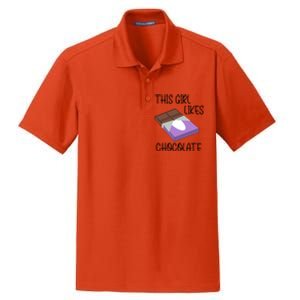 Funny Saying Chocolate Lover Eating Cocoa Gift Dry Zone Grid Polo