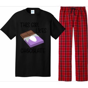 Funny Saying Chocolate Lover Eating Cocoa Gift Pajama Set