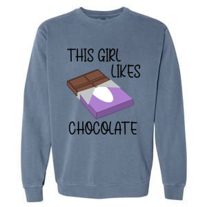 Funny Saying Chocolate Lover Eating Cocoa Gift Garment-Dyed Sweatshirt