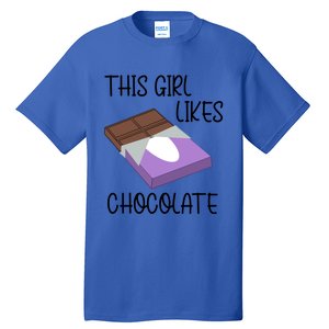 Funny Saying Chocolate Lover Eating Cocoa Gift Tall T-Shirt