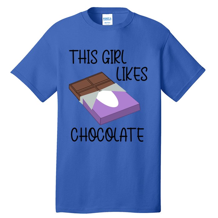 Funny Saying Chocolate Lover Eating Cocoa Gift Tall T-Shirt