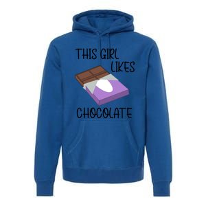 Funny Saying Chocolate Lover Eating Cocoa Gift Premium Hoodie