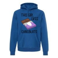 Funny Saying Chocolate Lover Eating Cocoa Gift Premium Hoodie