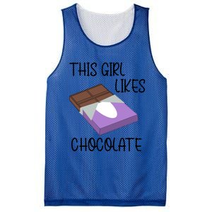 Funny Saying Chocolate Lover Eating Cocoa Gift Mesh Reversible Basketball Jersey Tank