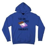 Funny Saying Chocolate Lover Eating Cocoa Gift Tall Hoodie