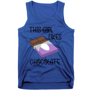 Funny Saying Chocolate Lover Eating Cocoa Gift Tank Top