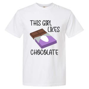 Funny Saying Chocolate Lover Eating Cocoa Gift Garment-Dyed Heavyweight T-Shirt