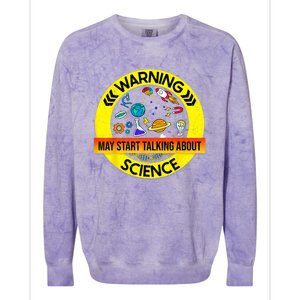 Funny Science Chemistry Biology Science Teacher Science Colorblast Crewneck Sweatshirt