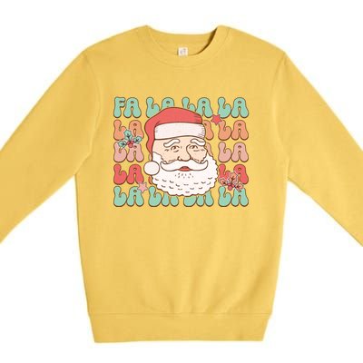 Festive Santa Claus Holiday Cheer Premium Crewneck Sweatshirt