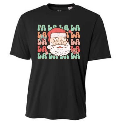 Festive Santa Claus Holiday Cheer Cooling Performance Crew T-Shirt