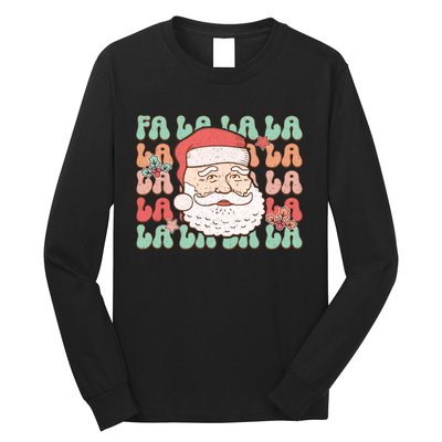 Festive Santa Claus Holiday Cheer Long Sleeve Shirt