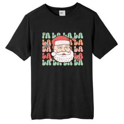 Festive Santa Claus Holiday Cheer Tall Fusion ChromaSoft Performance T-Shirt