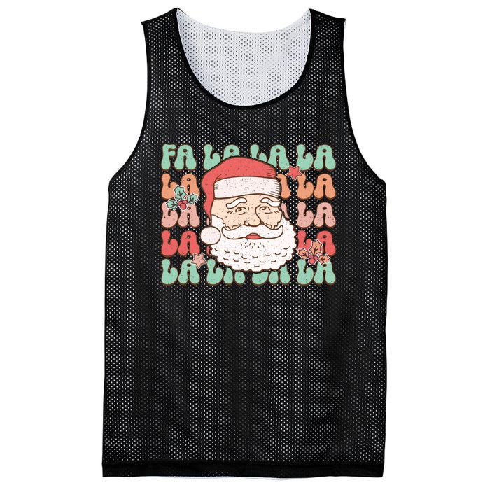 Festive Santa Claus Holiday Cheer Mesh Reversible Basketball Jersey Tank