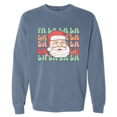 Festive Santa Claus Holiday Cheer Garment-Dyed Sweatshirt