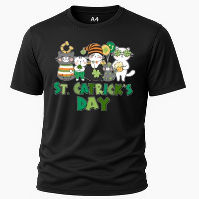 Funny St Catrick's Day St Patrick's Day Cats Performance Shirt