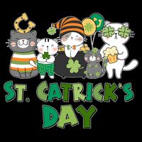 Funny St Catrick's Day St Patrick's Day Cats Cooling Performance Crew T-Shirt