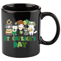Funny St Catrick's Day St Patrick's Day Cats 11oz C Handle Ceramic Mug