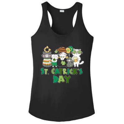 Funny St Catrick's Day St Patrick's Day Cats Ladies PosiCharge Competitor Racerback Tank