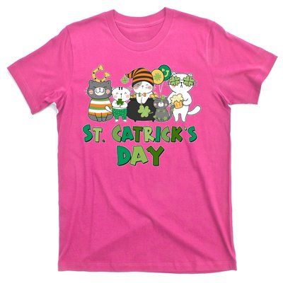 Funny St Catrick's Day St Patrick's Day Cats T-Shirt