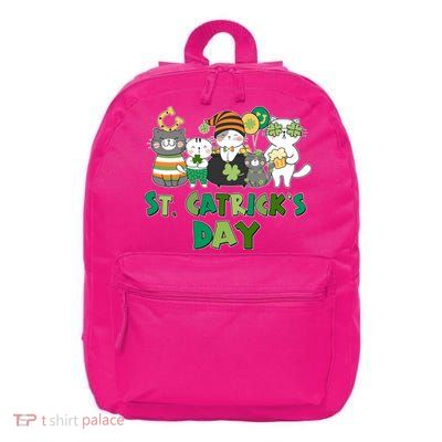 Funny St Catrick's Day St Patrick's Day Cats 16 in Basic Backpack
