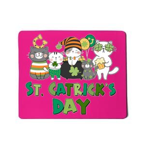 Funny St Catrick's Day St Patrick's Day Cats Mousepad