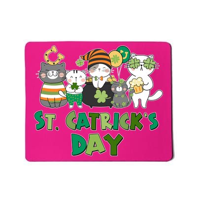 Funny St Catrick's Day St Patrick's Day Cats Mousepad