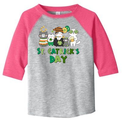 Funny St Catrick's Day St Patrick's Day Cats Toddler Fine Jersey T-Shirt