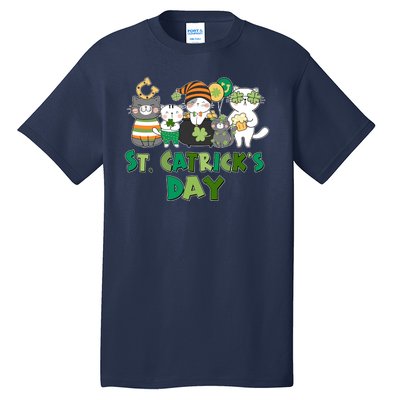 Funny St Catrick's Day St Patrick's Day Cats Tall T-Shirt