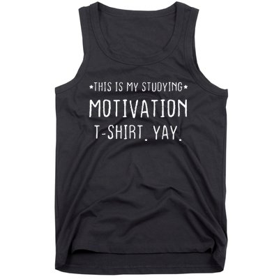 Funny Studying College University Student Tank Top