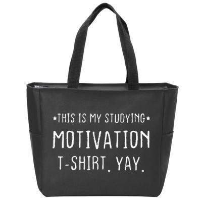 Funny Studying College University Student Zip Tote Bag