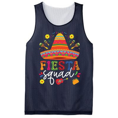 Fiesta Squad Cinco De Mayo Mexican Party Family Group Mesh Reversible Basketball Jersey Tank