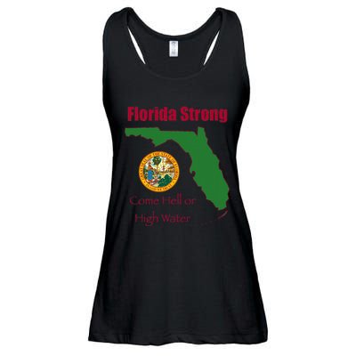 Florida Strong Come Hell Or High Water Ladies Essential Flowy Tank