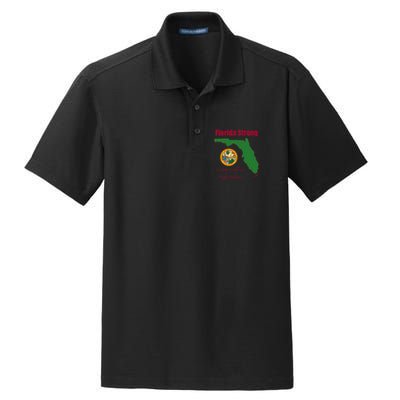 Florida Strong Come Hell Or High Water Dry Zone Grid Polo