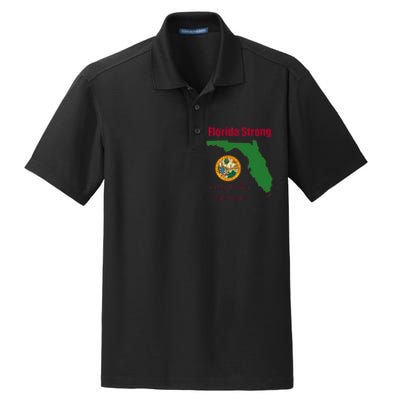 Florida Strong Come Hell Or High Water Dry Zone Grid Polo