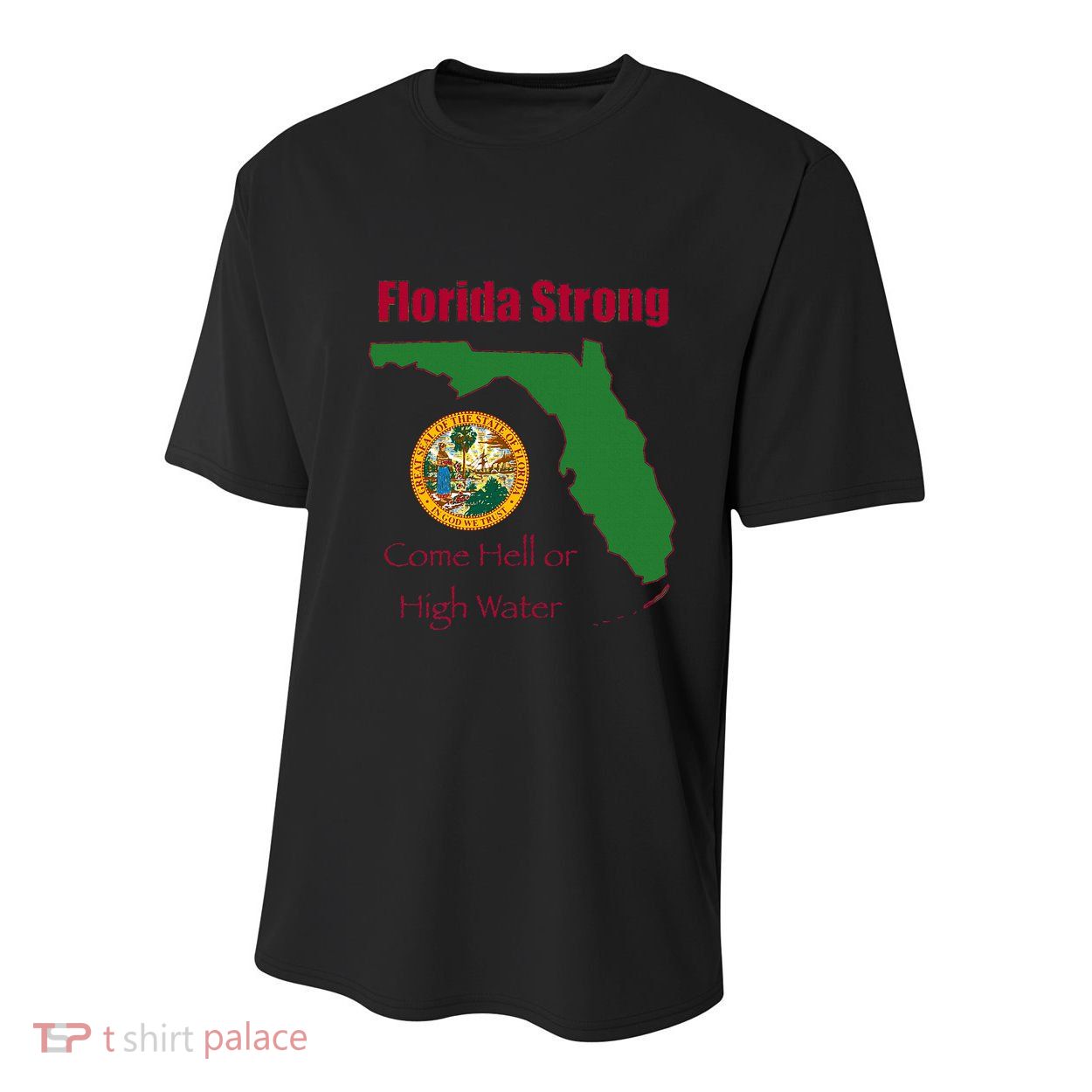 Florida Strong Come Hell Or High Water Youth Performance Sprint T-Shirt