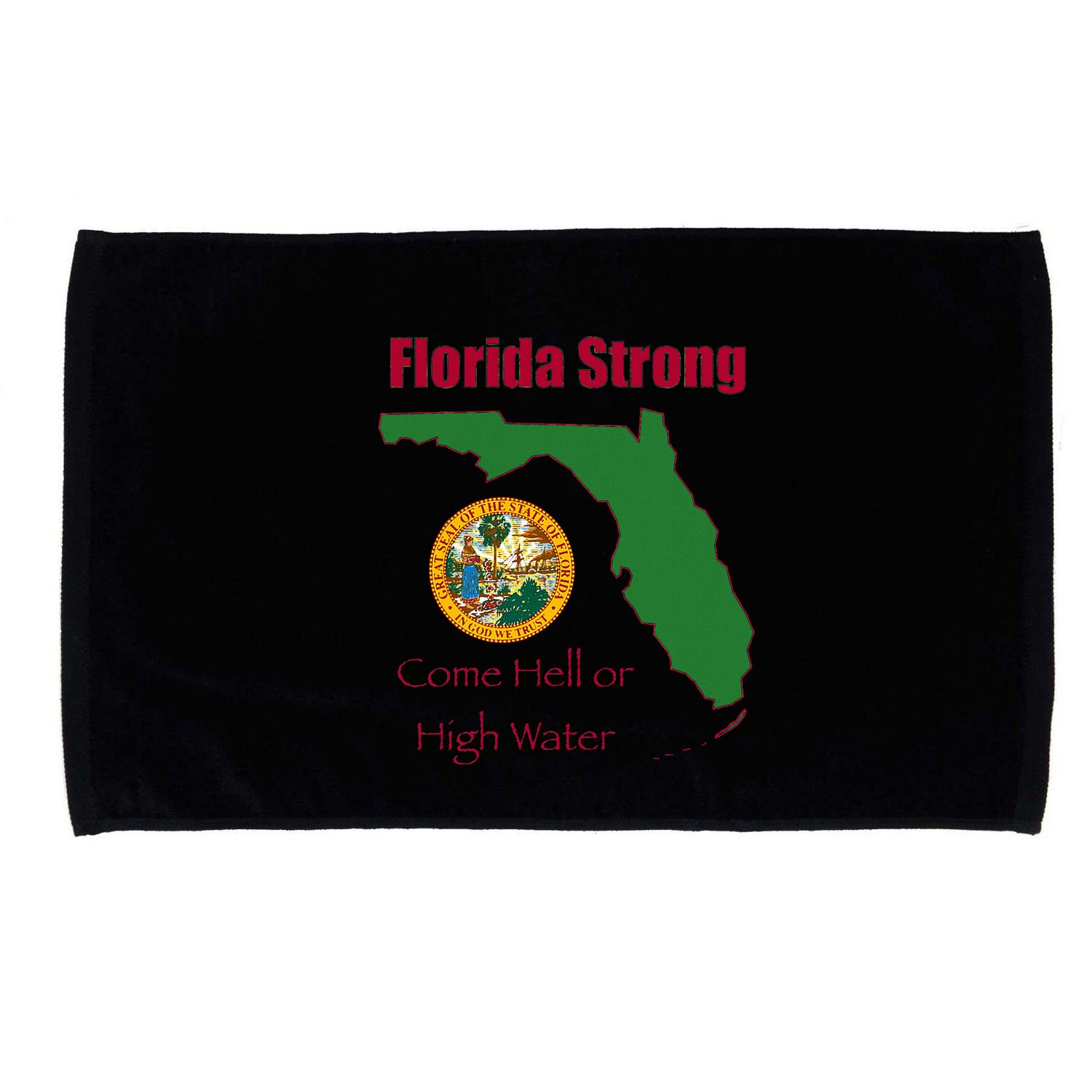Florida Strong Come Hell Or High Water Microfiber Hand Towel