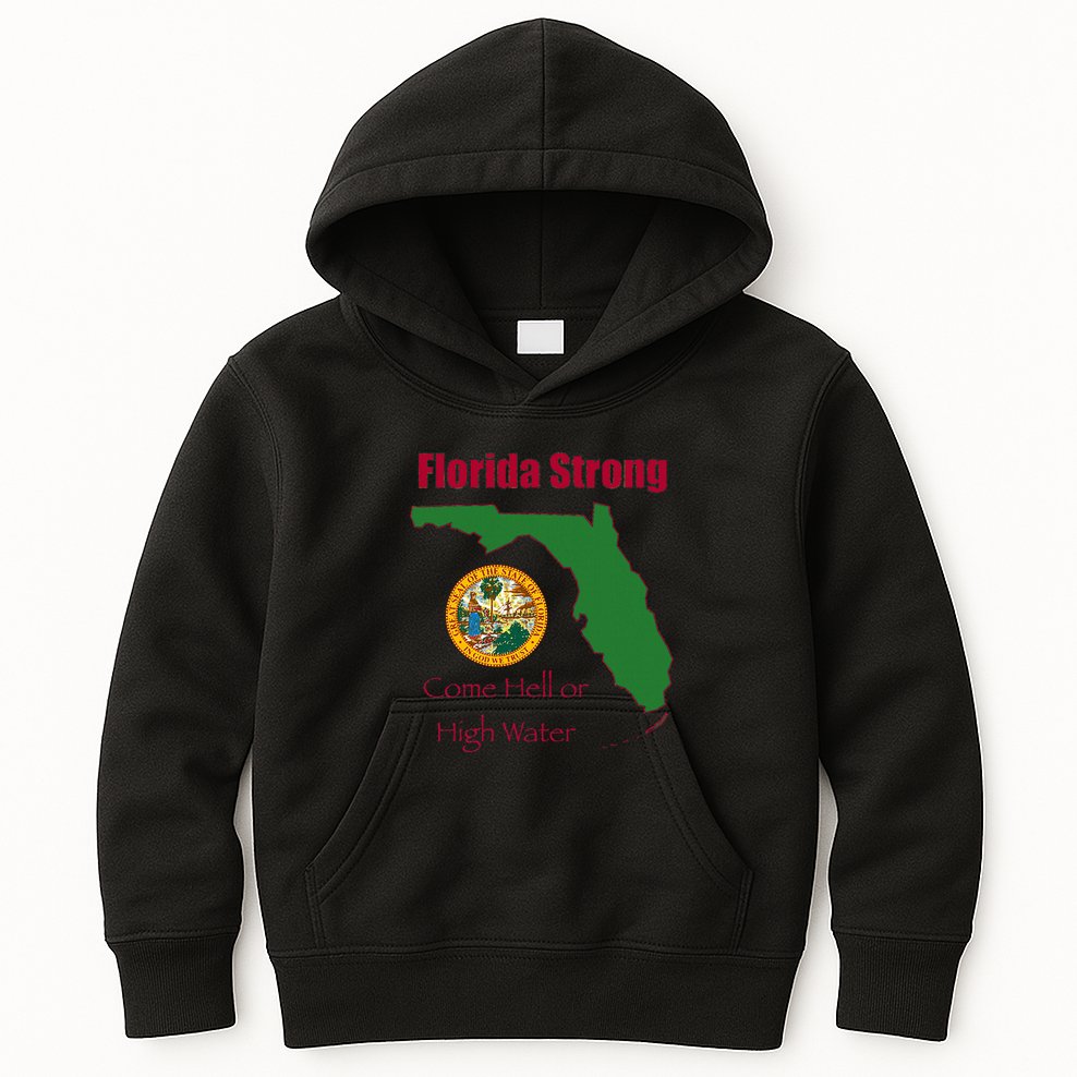 Florida Strong Come Hell Or High Water Kids Hoodie